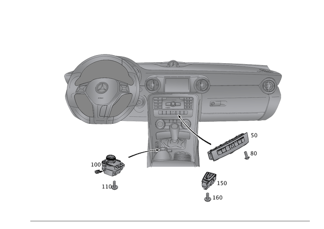 1729055601 - Electrical System: Switch Block for Mercedes-Benz Image image