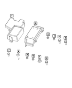 6104710AA - Electrical: Hex Flange Lock Nut for Mopar Image