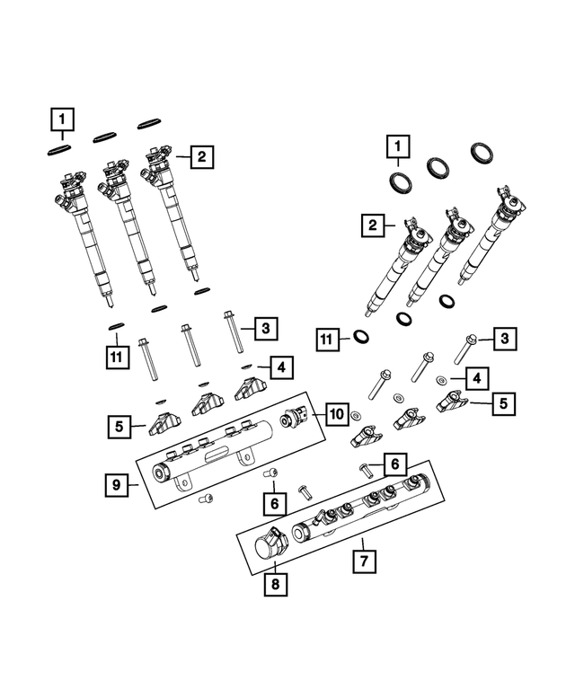 « RLX11301AA – Fuel : Carburant Injecteur, Export pour Mopar Image »