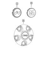 68718044AA - Wheels: Wheel Center Cap for Mopar Image