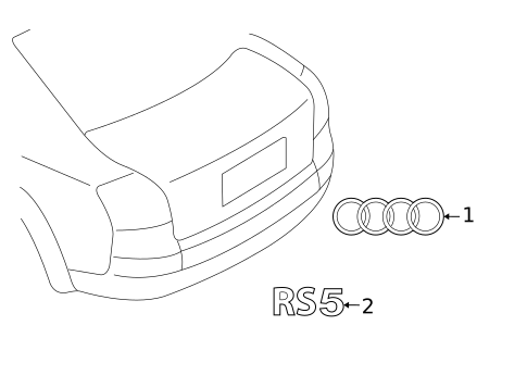 Exterior Trim - Trunk for 2013 Audi RS5 #0