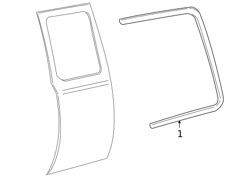 Exterior Trim - Cab for 2003 Mazda B3000 #0