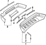 8942564681 - : Bumper Cover Retainer for Isuzu Image