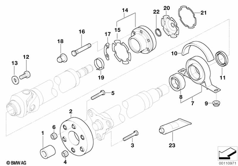 Prop Shaft, Single Components for 2004 BMW M3 #0