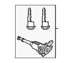 DKY176220 - : Cylinder &amp; Keys for Mazda: CX-3 Image