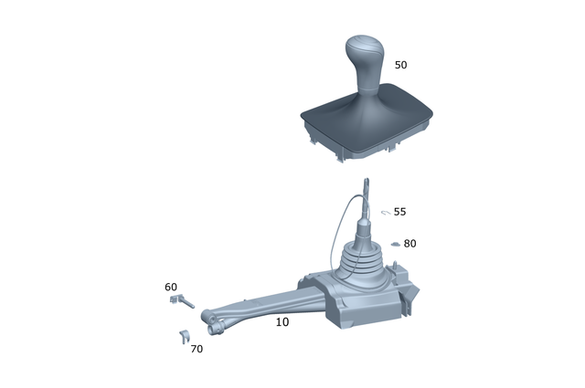 2052670310 - Gearshift System: Gearshift-Lever Knob for Mercedes-Benz: C350e, C400, C43 AMG, C450 AMG, C63 AMG, C63 AMG S, E300, E350, E400, E43 AMG, E450, E53 AMG, E63 AMG S Image image