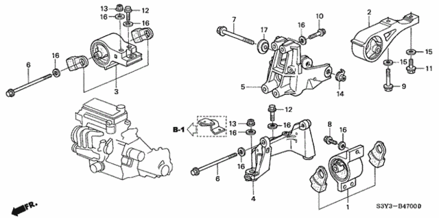 Engine Mounts for 2000 Honda Insight #0