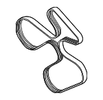 11287628653 - Cooling System: Serpentine Belt for BMW Image