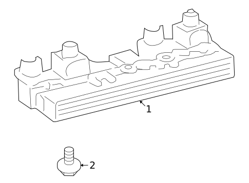 High Mounted Stop Lamp for 2009 Pontiac Vibe #0