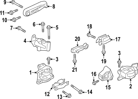 Engine & Trans Mounting for 2022 Volvo S90 #0