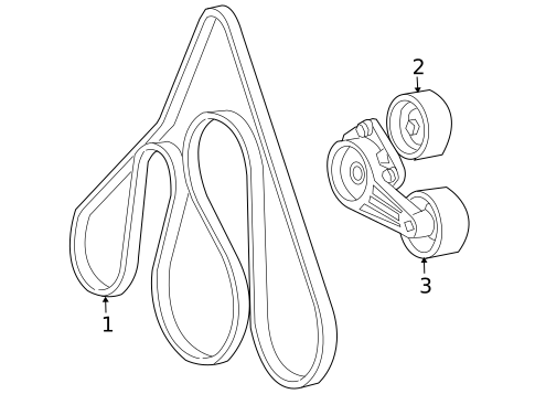 Belts & Pulleys for 2000 Ford F-150 #0