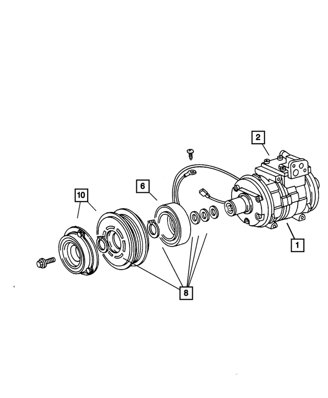 5264454 - Air Conditioning &amp; Heater: A/c Clutch Snap Ring Kit for Mopar Image