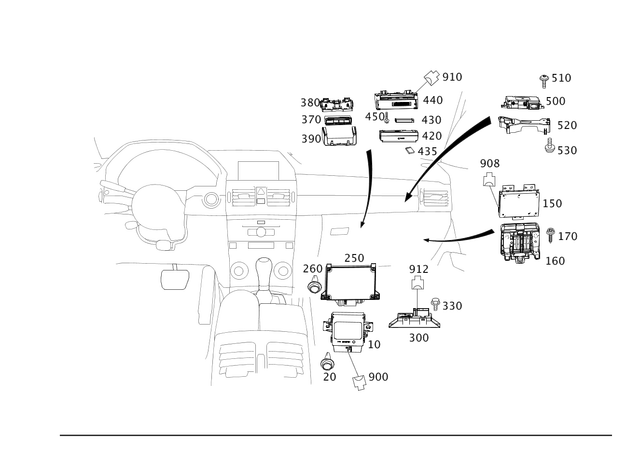 2045451040 - Electrical Equipment and Instruments: Holder for Mercedes-Benz Image image