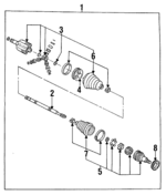 26059858 - Suspension: Axle Assembly for Buick: Skylark | Chevrolet: Beretta, Corsica | Oldsmobile: Achieva | Pontiac: Grand Am Image
