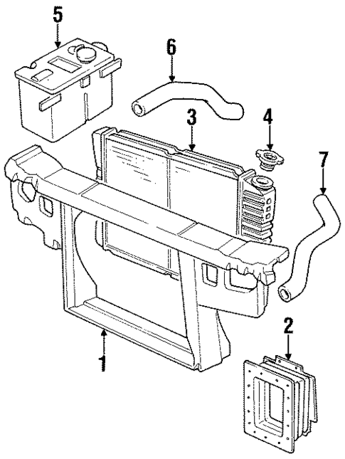 Radiator & Components for 1990 Mercury Cougar #2