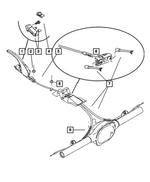 52124158AA - Parking Brake: Parking Brake Cable Insulator for Mopar Image