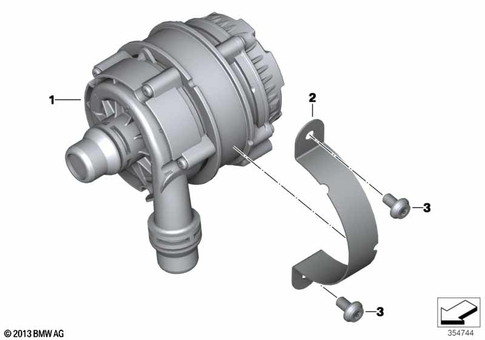 Electric Coolant Pump for 2016 BMW-Motorrad C evolution #0