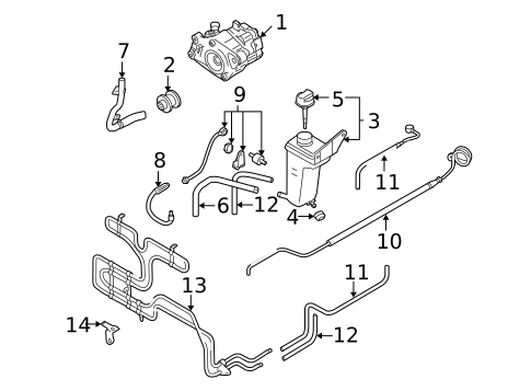 Pump & Hoses for 2005 Audi S4 #1