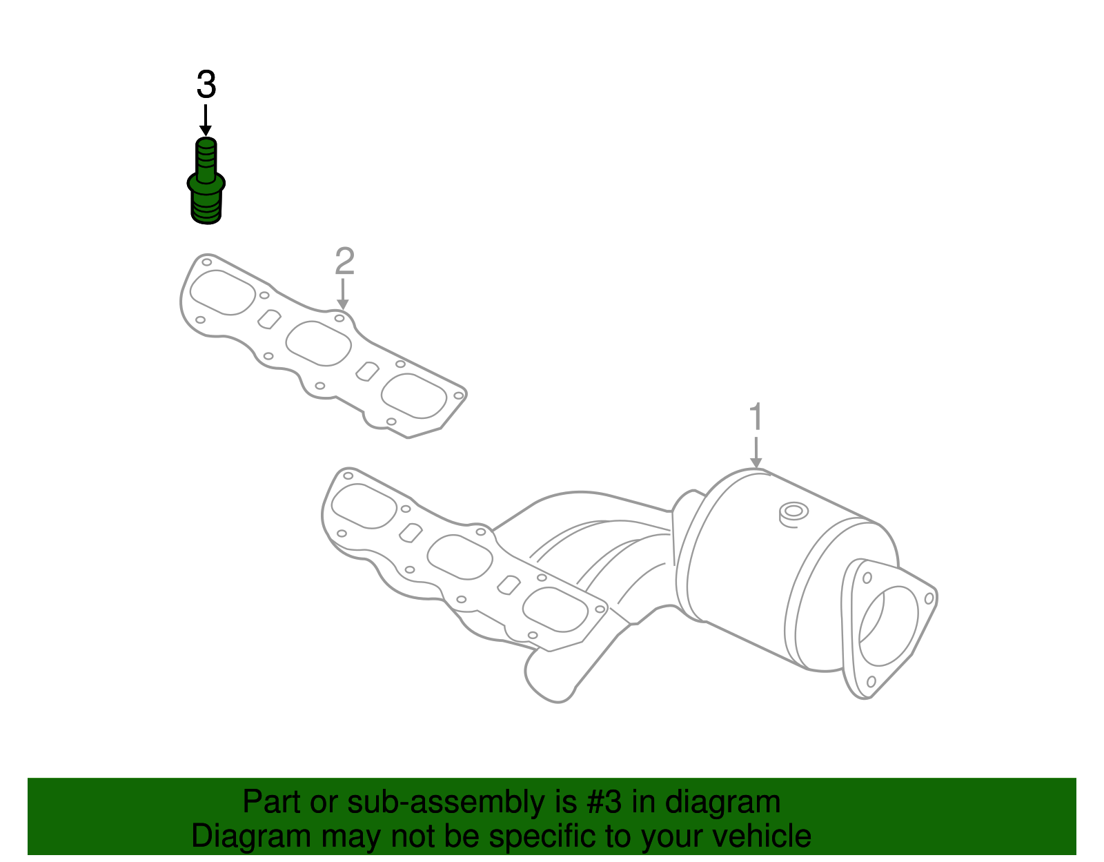 Mnfd W/Converter Bolt - Porsche (999-073-535-01)