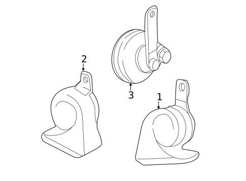 Horn for 2004 Toyota Sequoia #0