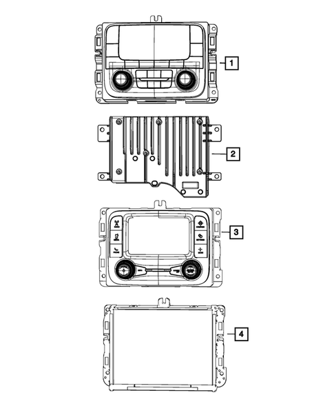 Radio, Antenna, Speakers, DVD, and Video systems for 2020 Ram 3500 #1