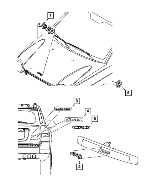Nameplates for 2007 Jeep Compass #0
