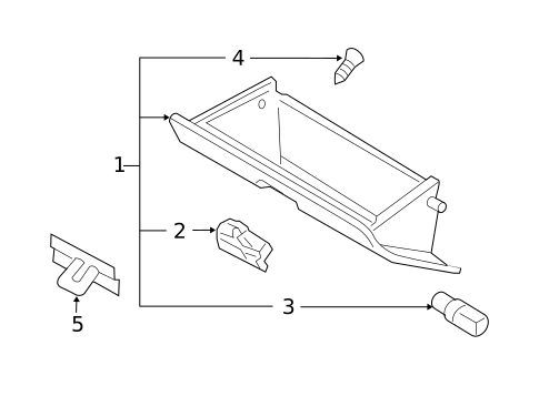 Glove Box for 2003 INFINITI G35 #1