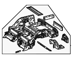 1926105700 - Body: Rear Inner Structure for Mercedes-Benz Image