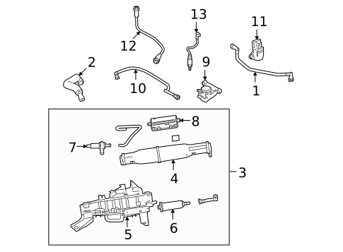 Emission Components for 2008 Lincoln Navigator #0