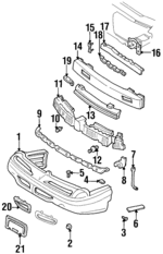 10225748 - Body: Bumper Cover for Pontiac: Grand Prix Image