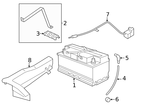 Battery & Related Components for 2012 BMW 750Li xDrive #0
