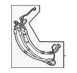 32416778534 - Steering: Lower Press Line for BMW: 740i, 740Ld xDrive, 740Li, 740Li xDrive, 750i, 750i xDrive, 750Li, 750Li xDrive, 760Li Image