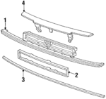 62301SA6670 - Body: Grille for Honda: Accord Image