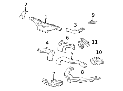 Ducts for 2010 Chevrolet Equinox #0