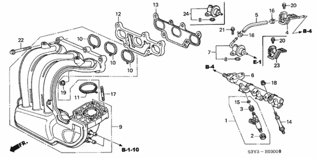 Intake Manifold for 2000 Honda Insight #0