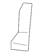 6LG24TX7AB - Body: Seat Back Recliner Adjustment Mechanism Cover for Jeep: Gladiator Image