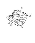 WJ551T5AA - Interior Trim: Rear Seat Cushion for Mopar Image
