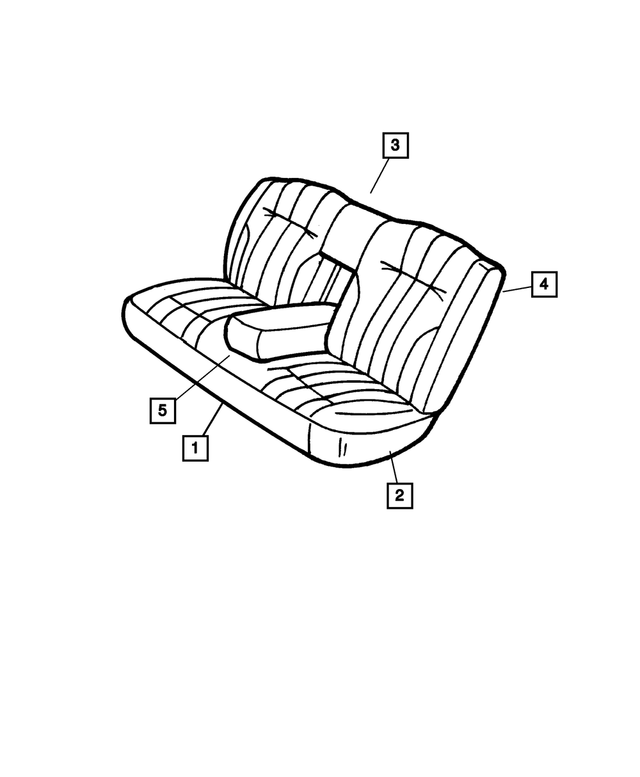 WJ571L5AB - Interior Trim: Rear Seat Back for Mopar Image