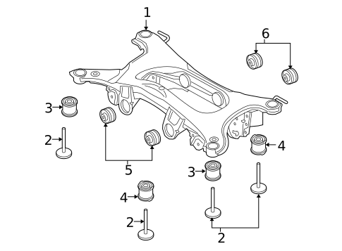Suspension Mounting for 2009 Land Rover LR2 #0
