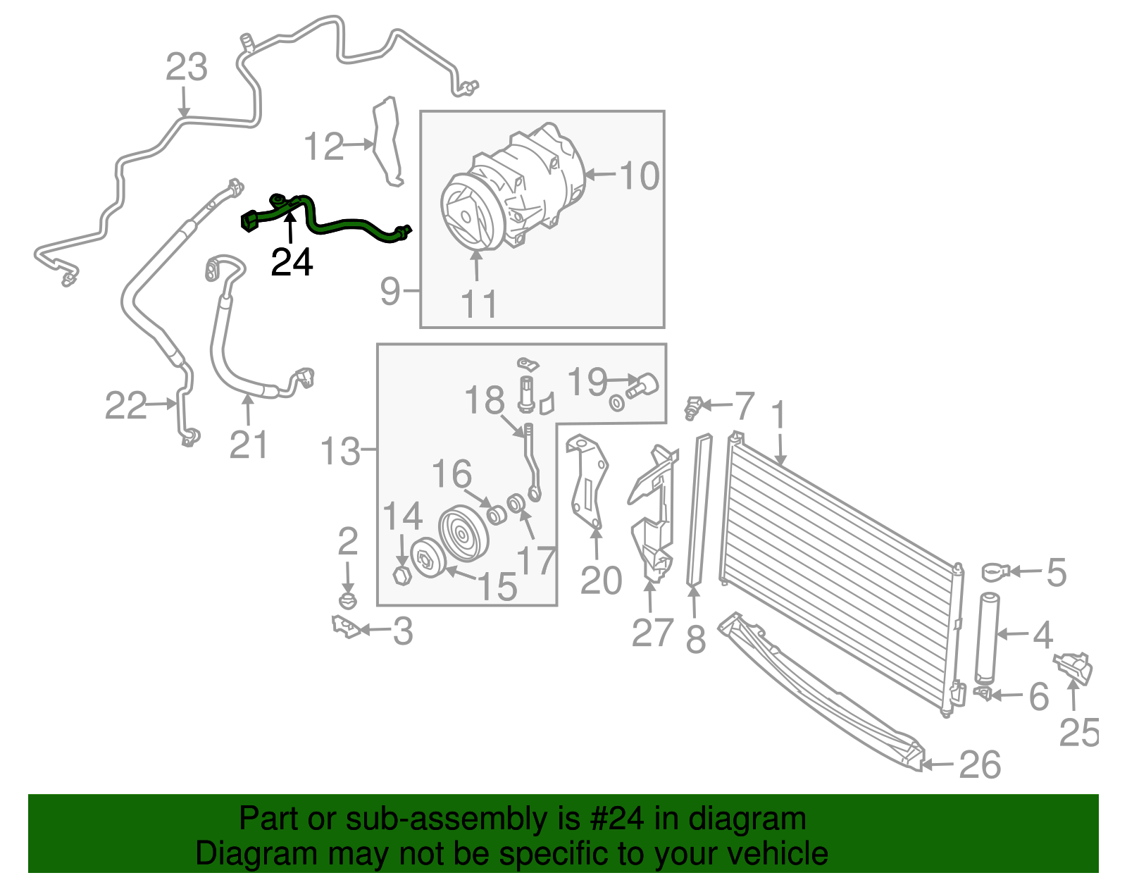 Upper Return Tube - Nissan (92450-CA000)