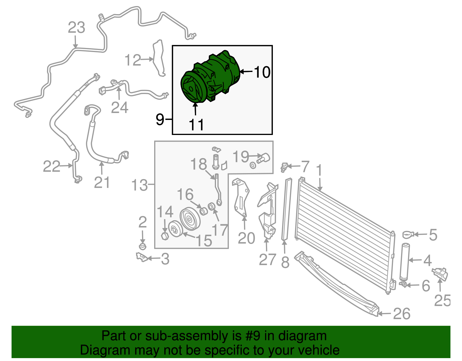 Compressor Assembly - Nissan (92600-CA01C)