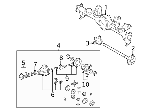 Axle Housing for 2011 Toyota FJ Cruiser #0