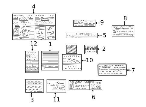 Labels for 2002 Dodge Stratus #0
