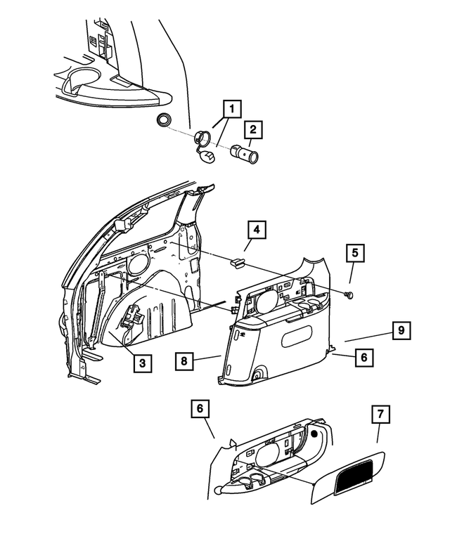 4754885AC - Interior Trim: Bracket for Mopar Image image