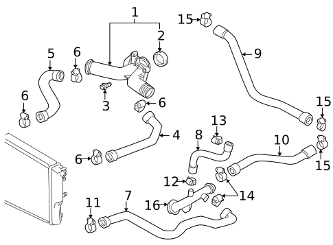 Hoses & Pipes for 1998 BMW Z3 #0