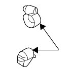 64218367179 - Cooling System: Clamp for BMW: 318ti, 328d, 328d xDrive, 535d, 535d xDrive, 740Ld xDrive, 750iL, ActiveHybrid 5, X3, X5, Z3, Z8 Image