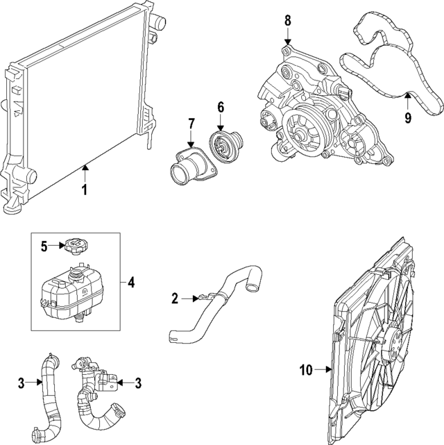 53011511AD - Cooling System: Thermostat Housing for Mopar Image