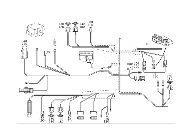 2155407806 - Electrical System: Wiring Harness for Mercedes-Benz Image image