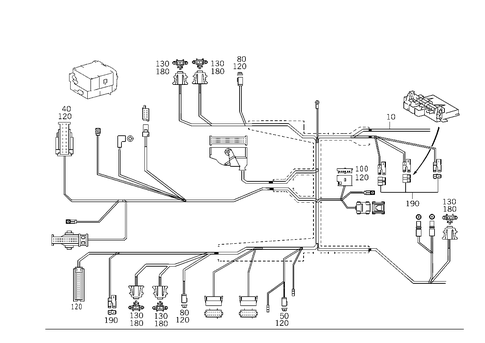 Cable Harness for Comtrol Display System Oms for 2005 Mercedes-Benz CL500 #2
