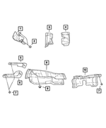 6104710AA - Exhaust: Hex Nut for Chrysler: 300, Town &amp; Country | Dodge: Challenger, Charger, Durango, Grand Caravan, Magnum, Ram 2500, Ram 3500 | Jeep: Compass, Gladiator, Grand Cherokee, Patriot, Wrangler | Ram: 1500, 2500, 3500 Image